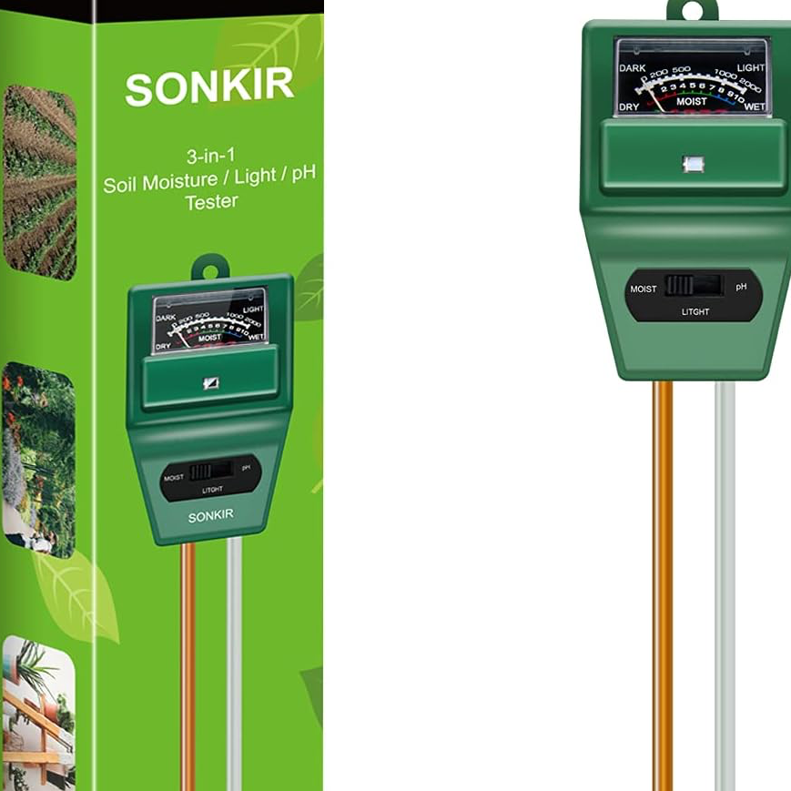 Soil Moisture/Light/pH Tester